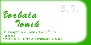 borbala tomik business card